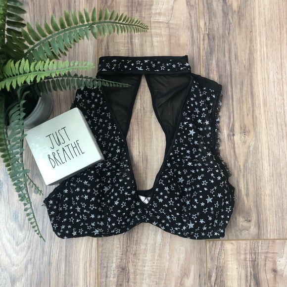 Victoria's Secret Other - Victoria's Secret Star Soft Bra Bralette Choker M